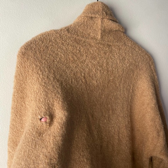 Madewell Gallatin Shawl Collar Cardigan Sweater, Camel Brown, Size Large - Picture 8 of 8